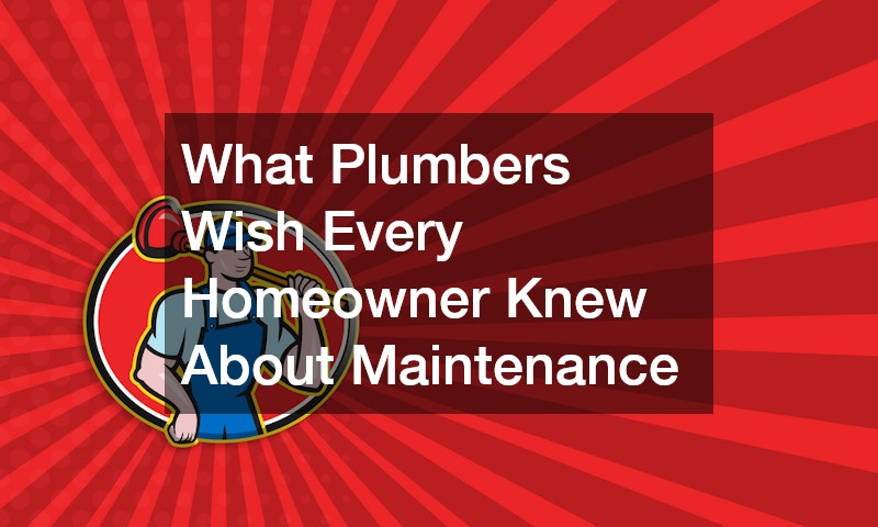 What Plumbers Wish Every Homeowner Knew About Maintenance